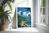 Koh Samui Travel Poster Wall Art, Travel Print of Koh Samui, Thailand, Koh Samui Art Lovers Gift, Travel Gift Art NQ Media Designs
