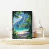 Krabi Travel Poster Wall Art, Travel Print of Krabi, Thailand, Krabi Art Lovers Gift, Birthday Gift Print