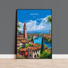 Verona Travel Poster Wall Art, Travel Poster of Verona, Verona Art Lovers Gift, Italy, Italian Art Gift NQ Media Designs