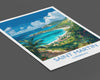 Saint Martin Travel Print, Travel Poster of Saint Martin, Caribbean, Saint Martin Art Lovers Gift, Caribbean Gift, Wall Art Print