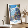New Orleans Travel Print Wall Art, Travel Poster of New Orleans, New Orleans Art Lovers Gift, USA Art Gift