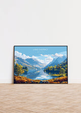 Lake District Landscape Travel Poster Wall Art, Travel Print of Lake District, Lake District Art Lovers Gift, Cumbria, English Countryside NQ Media Designs