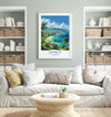 Jamaica Travel Print, Travel Poster of Jamaica, Caribbean, Jamaica Art Lovers Gift, Caribbean Gift, Wall Art Print