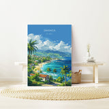 Jamaica Travel Poster, Travel Print of Jamaica, Caribbean, Jamaica Art Lovers Gift, Caribbean Gift, Wall Art Print NQ Media Designs
