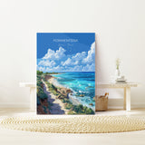 Formentera Travel Poster, Travel Print of Formentera, Balearic Islands Art Lovers Gift, Formentera Wall Art NQ Media Designs