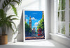 London Travel Poster Wall Art, Travel Print of London, London Art Lovers Gift, Big Ben Art Gift