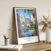 London Travel Print Wall Art, Travel Poster of London, London Art Lovers Gift, Tower of London Art Gift