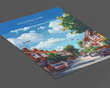 Hounslow Travel Poster, Travel Print of Hounslow, Middlesex Poster, Hounslow Art Gift, London Art Lovers UK Travel Gift NQ Media Designs