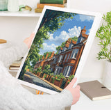 Sheen Travel Poster, Travel Print of Sheen, Surrey Poster, Sheen Art Gift, London Art Lovers UK Travel Gift NQ Media Designs