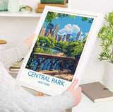 Central Park New York Travel Print Wall Art, Travel Poster of Central Park, New York , New York Art Lovers Gift, USA Art Gift NQ Media Designs