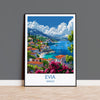 Evia Travel Print, Travel Poster of Evia, Greece Gift, Greek Islands Art Lovers Gift, Evia Gift Art, Wall Art Print NQ Media Designs