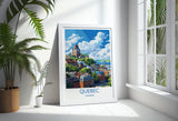 Quebec Travel Print, Travel Poster of Quebec , Canada Quebec City Gift, Quebec Art Lovers Gift, Canada Gift Art, Wall Art Print NQ Media Designs