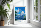 Toronto Travel Print, Travel Poster of Toronto, Canada Ontario Gift, Toronto Art Lovers Gift, Canada Gift Art, Wall Art Print NQ Media Designs