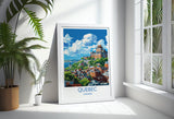 Quebec Travel Print, Travel Poster of Quebec , Canada Quebec City Gift, Quebec Art Lovers Gift, Canada Gift Art, Wall Art Print NQ Media Designs