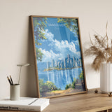 Vancouver Travel Poster, Travel Print of Vancouver, Canada British Columbia Gift, Vancouver Art Lovers Gift, Canada Gift Art, Wall Art Print NQ Media Designs