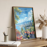 Vancouver Travel Poster, Travel Print of Vancouver, Canada British Columbia Gift, Vancouver Art Lovers Gift, Canada Gift Art, Wall Art Print NQ Media Designs