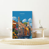 Girona Travel Poster, Travel Print of Girona, Spain Poster, Girona Art Lovers Gift, Spain Wall Art NQ Media Designs