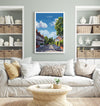 Cheam Travel Poster, Travel Print of Cheam, Surrey Poster, Cheam Art Gift, London Art Lovers UK Travel Gift