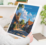 Staplehurst Travel Print, Travel Poster of Staplehurst, Kent Countryside Art Gift, England, Staplehurst Art Lovers Gift, Wall Art Print NQ Media Designs