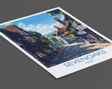 Sevenoaks Travel Poster, Travel Print of Sevenoaks, Kent Countryside Art Gift, England, Sevenoaks Art Lovers Gift, Wall Art Print NQ Media Designs