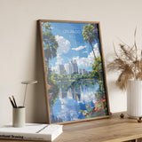 Orlando Travel Poster, Travel Print of Orlando, Orlando Art lovers Gift,Florida Art Gift,USA Wall Art Print NQ Media Designs