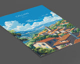Callian Travel Print Wall Art, Travel Poster of Callian, Cote D'Azur Art Lovers Gift, South of France, French Coast Art Gift NQ Media Designs