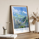 Great Wall of China Travel Print, Travel Poster of Great Wall of China, The Great Wall Art lovers Gift, China Wall Art Gift NQ Media Designs