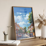 Hounslow Travel Poster, Travel Print of Hounslow, Middlesex Poster, Hounslow Art Gift, London Art Lovers UK Travel Gift NQ Media Designs