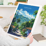 Honduras Travel Poster, Travel Print of Honduras, Central America Poster, Honduras Wall Art Lovers Gift NQ Media Designs