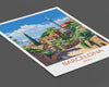 Barcelona Travel Print, Travel Poster of Barcelona, Spain Poster, Barcelona Wall Art Lovers Gift, Spain Art