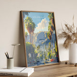 Los Angeles Travel Poster, Travel Print of Los Angeles, California, Los Angeles Art Lovers Gift, USA Gift, Wall Art Print NQ Media Designs