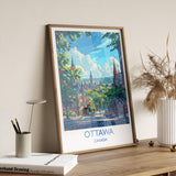 Ottawa Travel Print, Travel Poster of Ottawa , Canada Ontario Gift, Ottawa Art Lovers Gift, Canada Gift Art, Wall Art Print NQ Media Designs