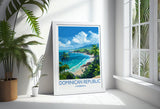Dominican Republic Travel Print, Travel Poster of Dominican Republic, Dominican Republic Art Lovers Gift, Caribbean Gift, Wall Art Print NQ Media Designs