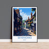 Sevenoaks Travel Poster, Travel Print of Sevenoaks, Kent Countryside Art Gift, England, Sevenoaks Art Lovers Gift, Wall Art Print NQ Media Designs