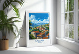 Callian Travel Poster Wall Art, Travel Print of Callian, Cote D'Azur Art Lovers Gift, South of France, French Coast Art Gift NQ Media Designs