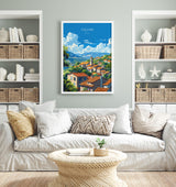 Callian Travel Print Wall Art, Travel Poster of Callian, Cote D'Azur Art Lovers Gift, South of France, French Coast Art Gift NQ Media Designs