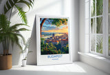 Budapest Travel Print Wall Art, Travel Poster of Budapest, Budapest Art Lovers Gift, Hungary Art Gift NQ Media Designs