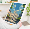 Milan Travel Print Wall Art, Travel Poster of Milan, Milan Art Lovers Gift, Italy, Italian City Art Gift