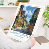 Chipping Campden Travel Poster, Travel Print of Chipping Campden, Gloucestershire Cotswolds Gift, England, Chipping Campden Art Lovers Gift NQ Media Designs
