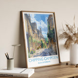 Chipping Campden Travel Poster, Travel Print of Chipping Campden, Gloucestershire Cotswolds Gift, England, Chipping Campden Art Lovers Gift NQ Media Designs