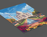 Agra Travel Poster, Travel Print of Agra, Taj Mahal Art Lovers Gift, Uttar Pradesh, India Wall Art NQ Media Designs
