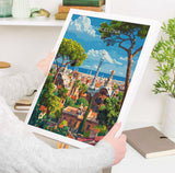 Barcelona Travel Poster, Travel Print of Barcelona, Spain Poster, Barcelona Wall Art Lovers Gift, Spain Art NQ Media Designs