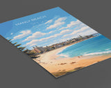 Manly Beach Print, Travel Poster of Manly Beach, Sydney, New South Wales, Australia, Travel Gift NQ Media Designs