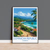 Dominican Republic Travel Print, Travel Poster of Dominican Republic, Dominican Republic Art Lovers Gift, Caribbean Gift, Wall Art Print NQ Media Designs