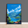 Lake Annecy Travel Print Wall Art, Travel Poster of Lake Annecy, Lake Annecy Art Lovers Gift, France, French Lakes Art Gift NQ Media Designs
