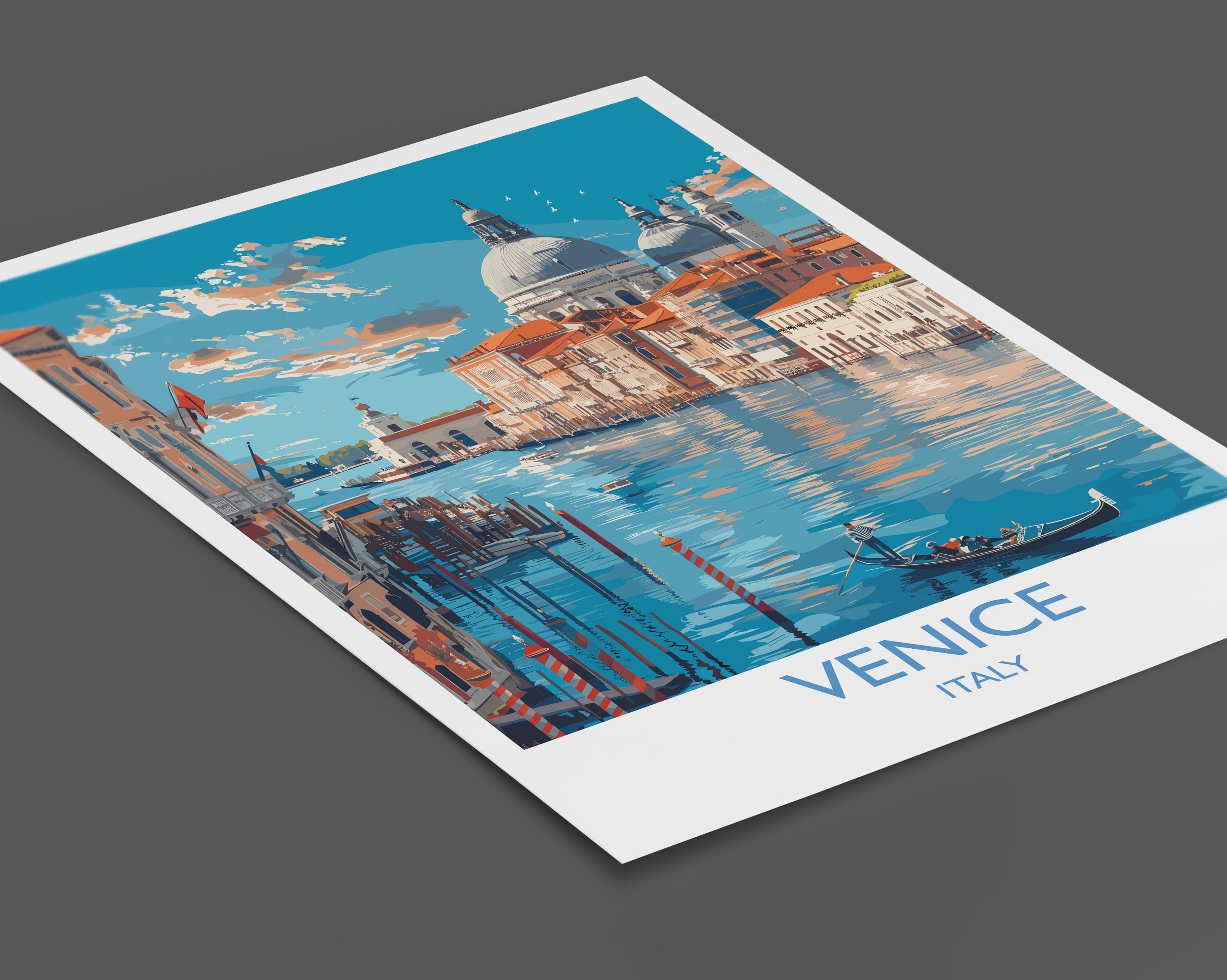 Venice Travel Print Wall Art, Travel Poster of Venice, Italy City Art, Venice Art Lovers Gift, Wall Art Print NQ Media Designs