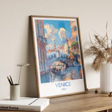 Venice Travel Print Wall Art, Travel Poster of Venice, Italy City Art, Venice Art Lovers Gift, Wall Art Print NQ Media Designs
