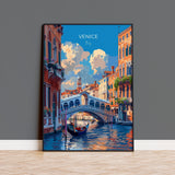 Venice Travel Poster Wall Art, Travel Print of Venice, Italy City Art, Venice Art Lovers Gift, Wall Art Print NQ Media Designs