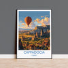 Cappadocia Travel Print Wall Art, Travel Poster of Cappadocia, Turkey Wall Art, Cappadocia Art Lovers Gift, Wall Art Print