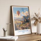 Cappadocia Travel Print Wall Art, Travel Poster of Cappadocia, Turkey Wall Art, Cappadocia Art Lovers Gift, Wall Art Print NQ Media Designs